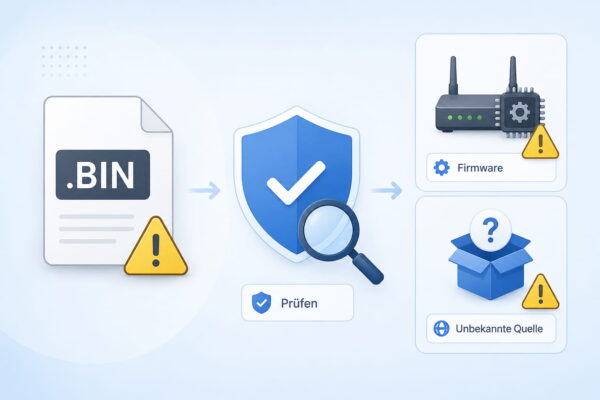 .bin-Datei öffnen und vor dem Ausführen auf Sicherheit prüfen