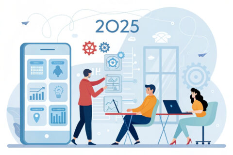 Entwicklung mobiler Apps im Jahr 2025 mit modernem Entwicklerteam und innovativer Technologie