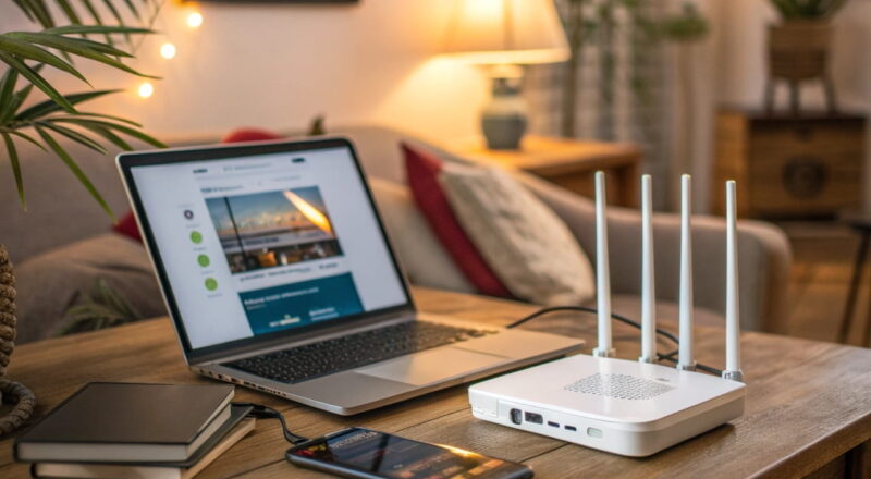 private ip adressen netzwerk Darstellung eines Heimnetzwerks mit Geräten und privaten IP-Adressen