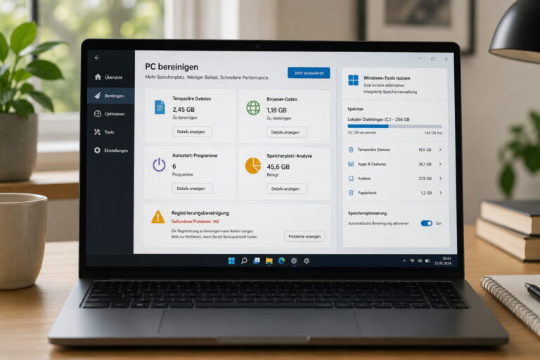CCleaner im Vergleich mit den Windows-11-Bordmitteln zur PC-Bereinigung