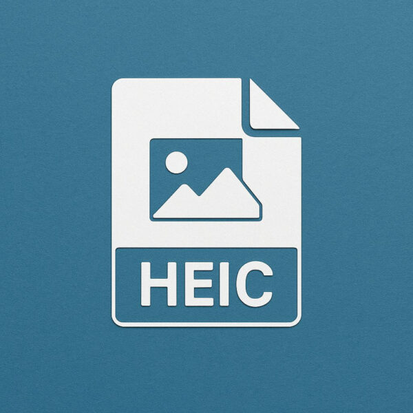HEIC Datei öffnen – Dateisymbol für das HEIC-Format Symbolbild für das Öffnen einer HEIC Datei unter Windows und macOS
