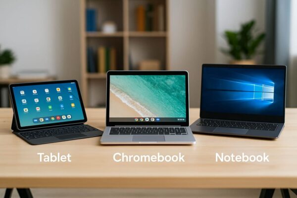 Bessere Alternativen zu Netbooks – moderne Geräte im Homeoffice-Einsatz Tablet, Chromebook und Notebook als Netbook-Alternativen im Homeoffice