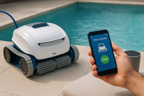 Poolroboter per App und Sprachbefehl steuern – so funktioniert’s Poolroboter mit App und Sprachsteuerung im Smart Home integriert