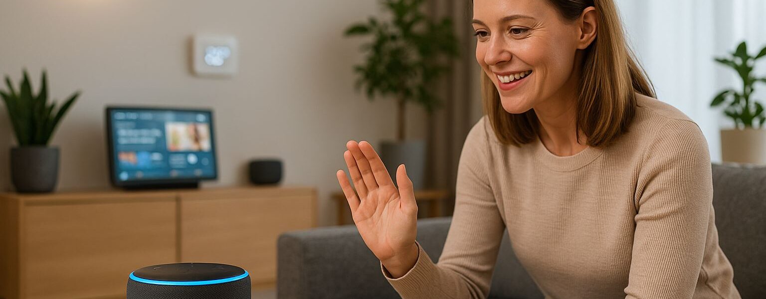 Alexa im Einsatz zur Steuerung von Smart-Home-Geräten