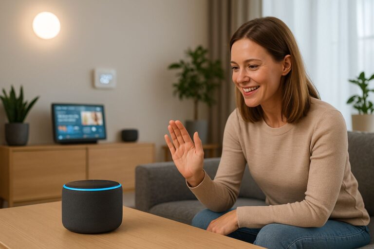 Alexa im Einsatz zur Steuerung von Smart-Home-Geräten