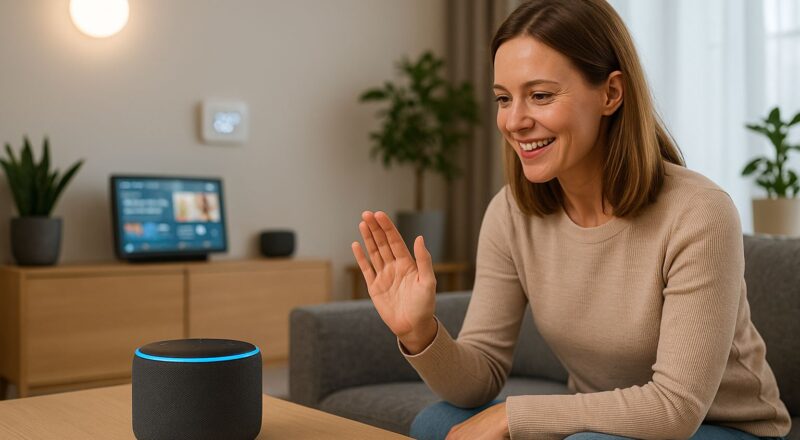 Alexa im Einsatz zur Steuerung von Smart-Home-Geräten
