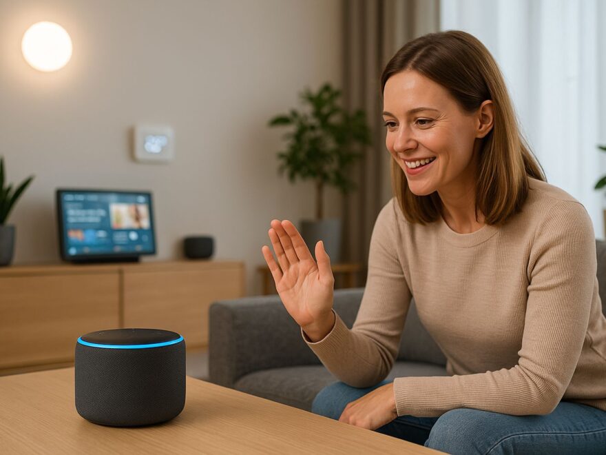 Alexa im Einsatz zur Steuerung von Smart-Home-Geräten