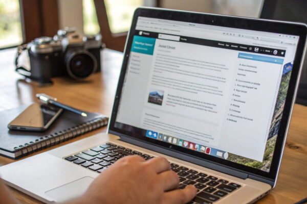 Erste Beiträge im Blog gestalten und in WordPress veröffentlichen WordPress-Beitragseditor beim Blog starten und Veröffentlichen von Inhalten