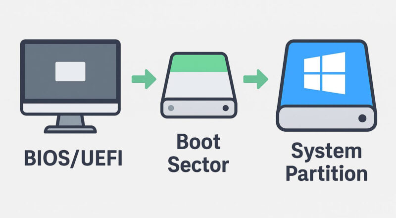 Visualisierung zum Bootsektor reparieren unter Windows 10