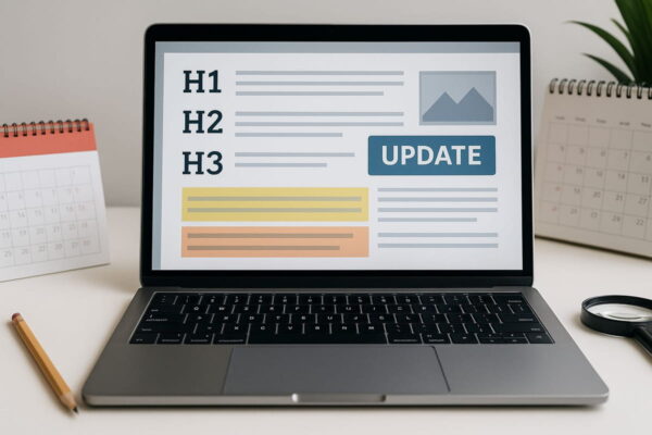 Artikelbearbeitung und Updates als Teil des On-Page SEO Content-Tuning mit regelmäßig aktualisierten Inhalten für On-Page SEO