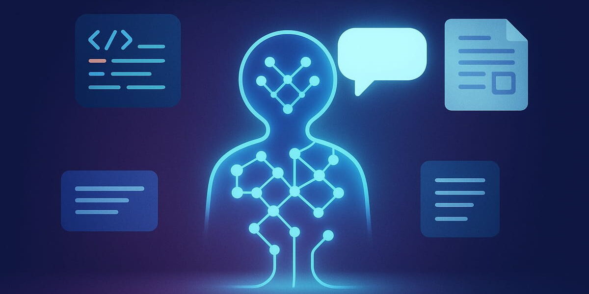 Visualisierung der Möglichkeiten von KI-Modellen wie ChatGPT im Kontext von ChatGPT Hacking