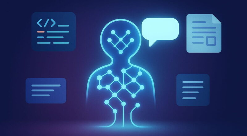 Visualisierung der Möglichkeiten von KI-Modellen wie ChatGPT im Kontext von ChatGPT Hacking