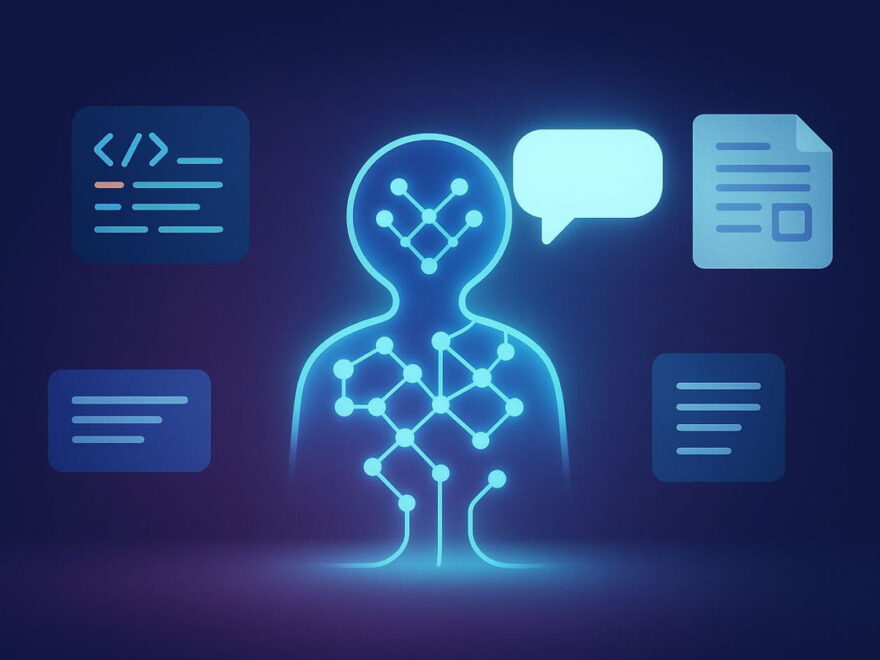 Visualisierung der Möglichkeiten von KI-Modellen wie ChatGPT im Kontext von ChatGPT Hacking