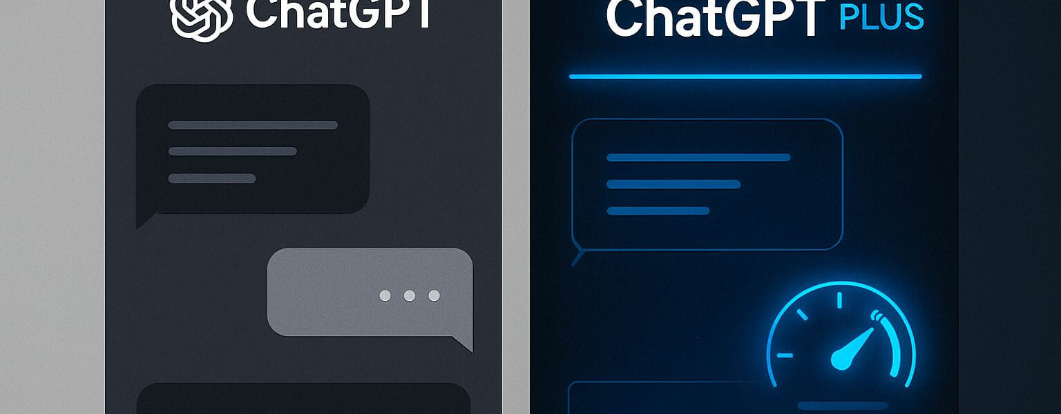 Vergleich zwischen ChatGPT Plus und der kostenlosen Version