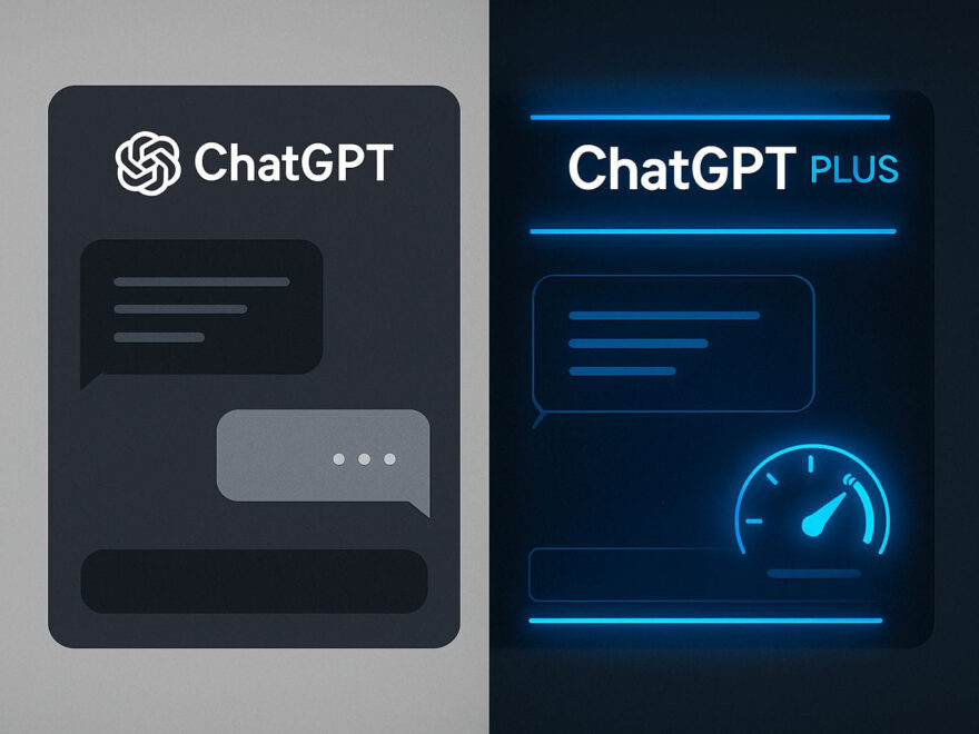 Vergleich zwischen ChatGPT Plus und der kostenlosen Version