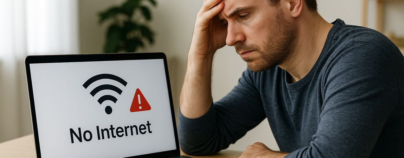 Laptop zeigt „kein Internet“ trotz aktivem WLAN-Signal