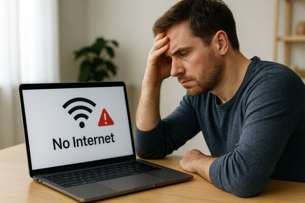 WLAN verbunden, aber kein Internet – was das wirklich bedeutet Laptop zeigt „kein Internet“ trotz aktivem WLAN-Signal