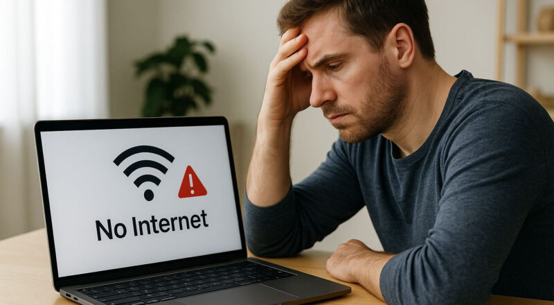 Laptop zeigt „kein Internet“ trotz aktivem WLAN-Signal