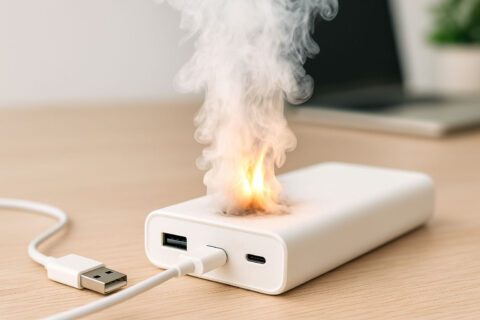Powerbank explodiert durch Überhitzung und Akkuschaden