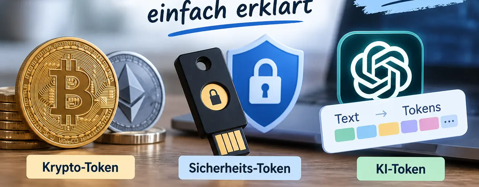 Krypto-Token, Sicherheits-Token und KI-Token einfach erklärt