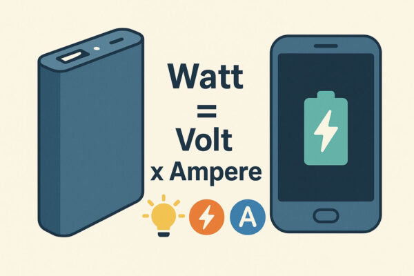 Was bedeutet Watt bei Powerbanks? Einfach erklärt mit Grafik Grundlagen zu Watt bei Powerbanks mit einfacher Grafik