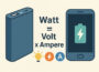 Grundlagen zu Watt bei Powerbanks mit einfacher Grafik