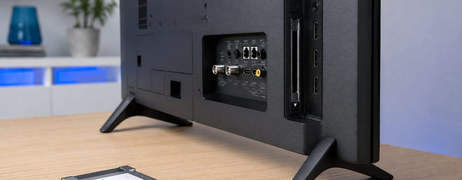CI-Modul kaufen mit Smartcard und CI+-Schacht am Fernseher
