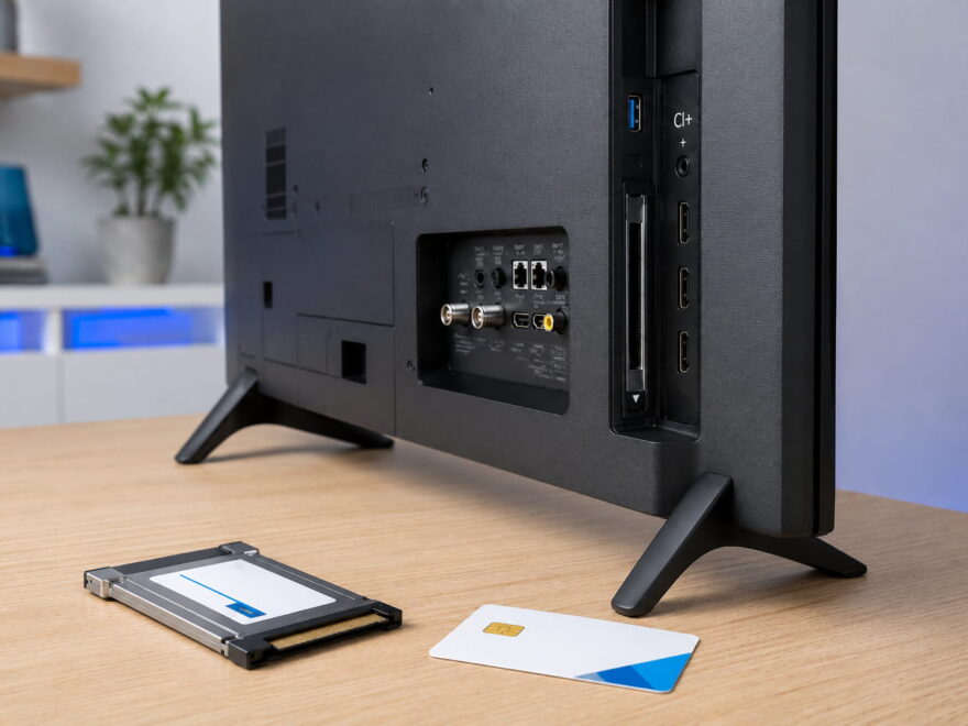 CI-Modul kaufen mit Smartcard und CI+-Schacht am Fernseher