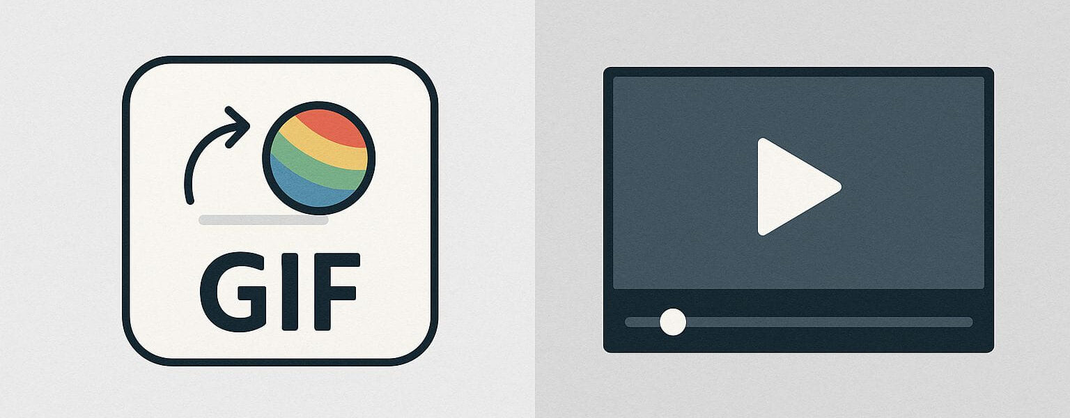 GIF im Vergleich zu Video – Unterschiede einfach erklärt