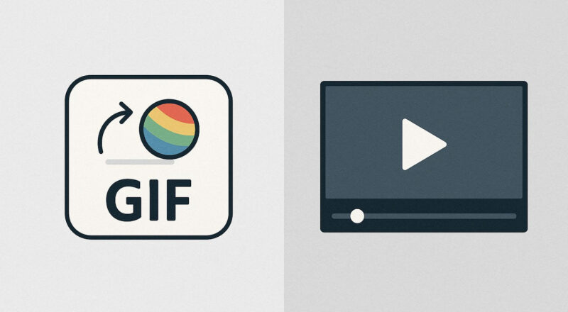GIF im Vergleich zu Video – Unterschiede einfach erklärt