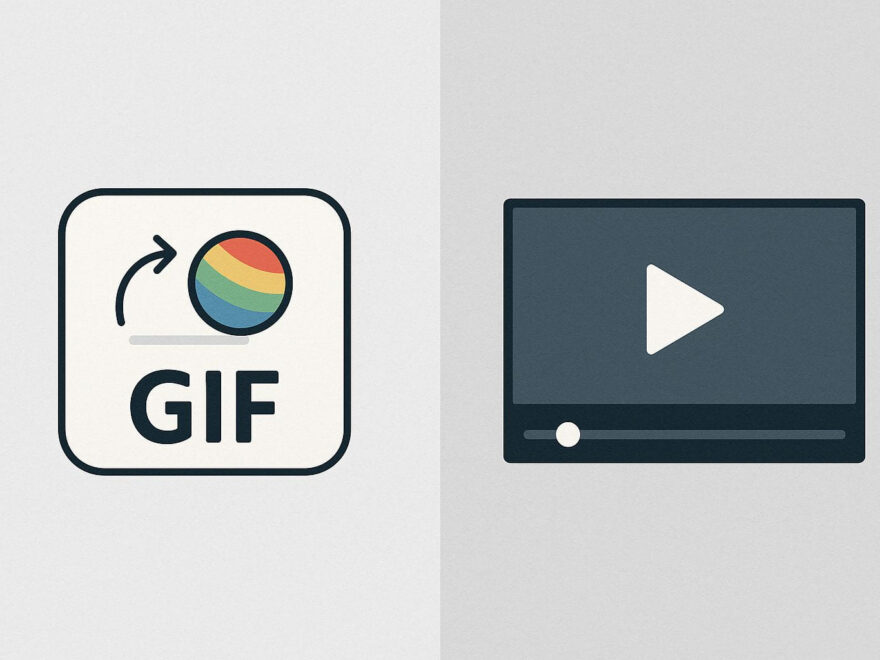 GIF im Vergleich zu Video – Unterschiede einfach erklärt