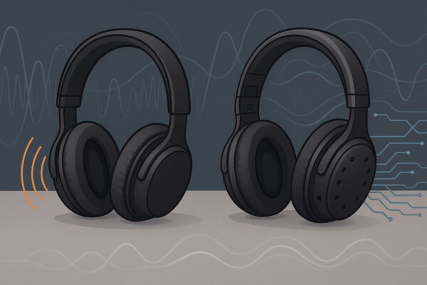 Technologische Unterschiede bei Noise-Cancelling-Systemen Technologische Unterschiede beim Unterschied zwischen aktivem und adaptivem Noise Cancelling mit Mikrofon- und Signalverarbeitung