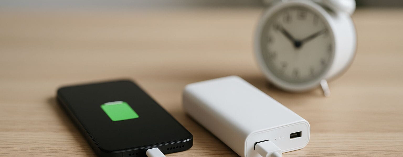 Wie lange hält eine Powerbank – Symbolbild zur durchschnittlichen Lebensdauer