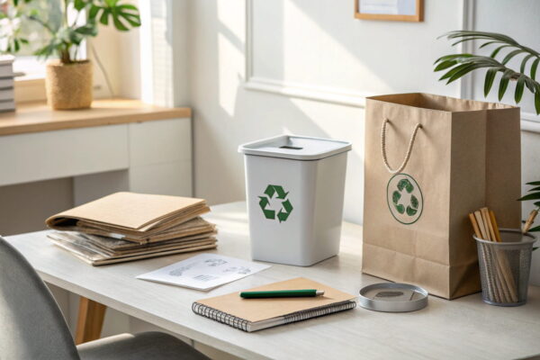 Recycling von Papier und Tintenpatronen zur Unterstützung nachhaltigen Druckens