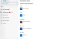 Standardprogramm festlegen in den Windows 10 Einstellungen mit geöffneter Übersicht