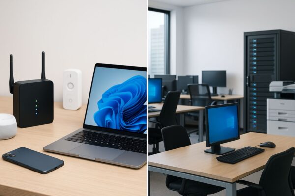 Typische Einsatzbereiche von DHCP in Heim- und Firmennetzwerken Typische Einsatzbereiche von DHCP in Heim- und Firmennetzwerken mit Router, PCs und mobilen Geräten