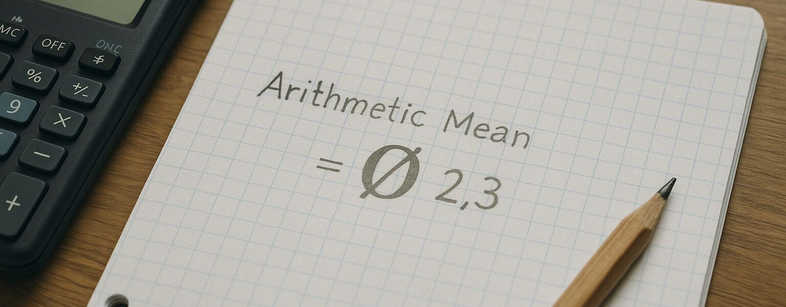 Durchschnittszeichen Ø in Matheformel erklärt und dargestellt