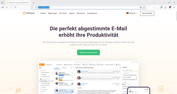 eM Client Mailprogramm – moderner Allrounder für Windows und macOS als Outlook Alternative