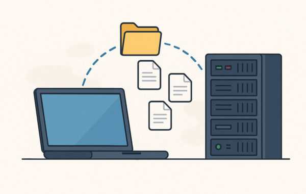 Dateiübertragung über einen FTP Port zwischen Computer und Server