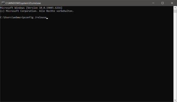 Standardgateway ist nicht verfügbar – IP-Konfiguration mit ipconfig zurücksetzen