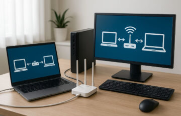 Netzwerk einrichten unter Windows – Grundlagen mit PC, Laptop und Router anschaulich dargestellt
