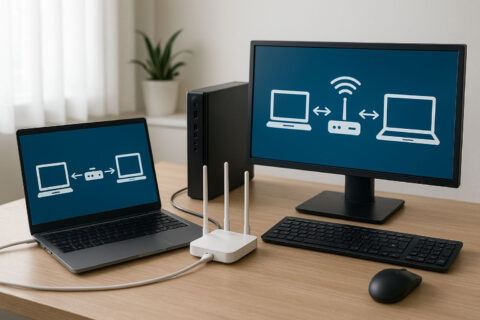 Netzwerk einrichten unter Windows – Grundlagen mit PC, Laptop und Router anschaulich dargestellt