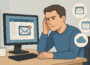 Warum Nutzer nach Outlook Alternativen suchen – Illustration zu Gründen wie Kosten, Bedienung und Datenschutz