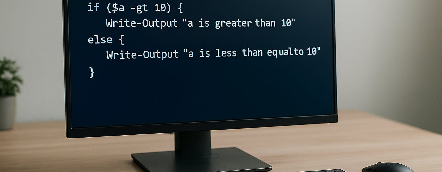 PowerShell IF – ELSE Struktur einfach erklärt in Beispielcode