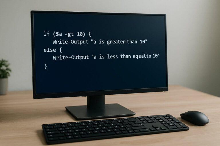 PowerShell IF – ELSE Struktur einfach erklärt in Beispielcode