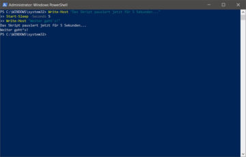 Pause im PowerShell Skript: So setzt du sie richtig
