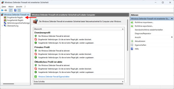 RDP-Port ändern – Firewall-Regeln in Windows anpassen RDP-Port ändern und neue Regel in der Windows-Firewall einrichten