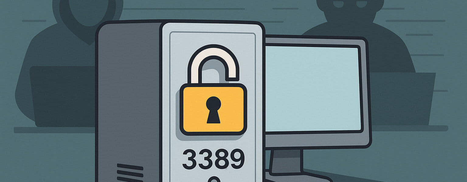 RDP-Port ändern zur Vermeidung von Hackerangriffen auf den Standard-Port 3389