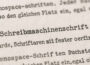 Schreibmaschinenschrift Beispiel: getippter Text im klassischen Retro-Stil