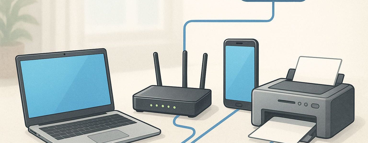 Standardgateway im Heimnetzwerk erklärt: Geräte verbinden sich über den Router mit dem Internet